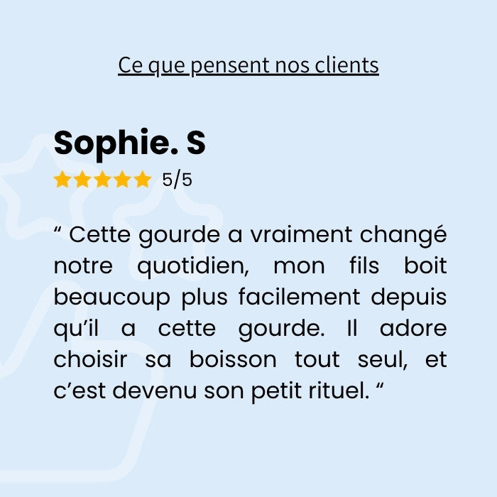 Twiny – fini les disputes pour boire de l'eau.